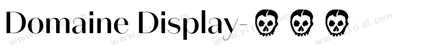 Domaine Display字体转换
